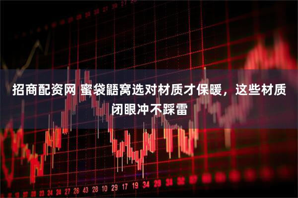 招商配资网 蜜袋鼯窝选对材质才保暖，这些材质闭眼冲不踩雷